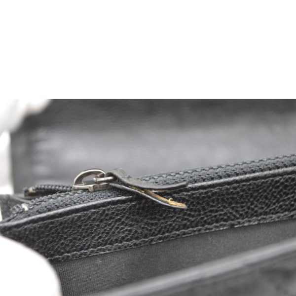 90111 10 Chanel Boy Chanel Chain Around Long Wallet Black