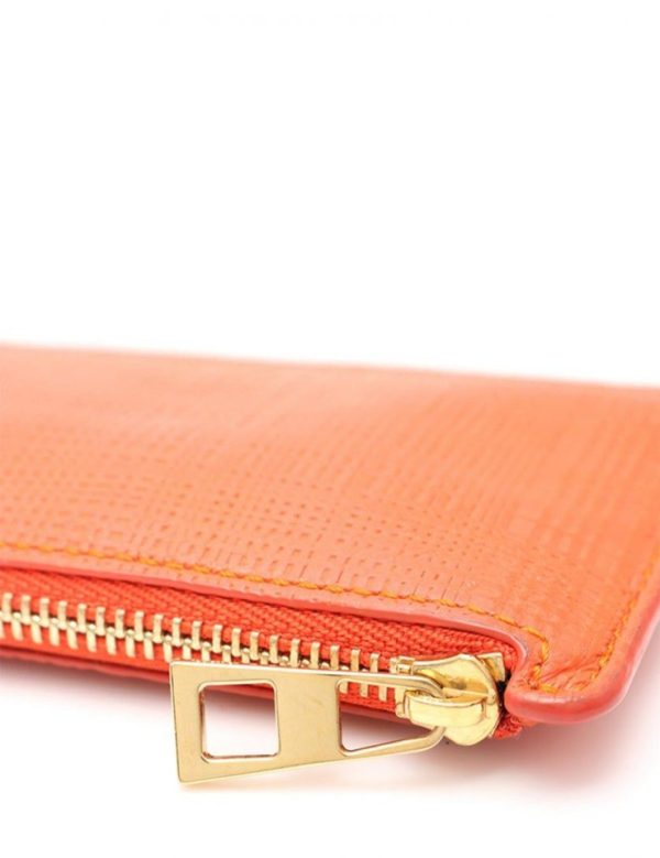 901121001006 7 Loewe Textured Leather Coin Purse Orange