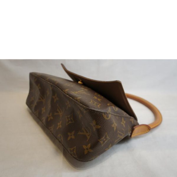 90124 3 Louis Vuitton Mini Looping Monogram Shoulder Bag Brown