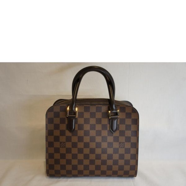 90126 2 Louis Vuitton Triana Damier Bag Brown