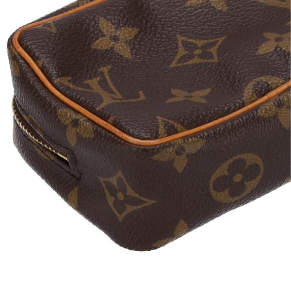 90131 4 Louis Vuitton Truth Wapiti Monogram Pouch Brown