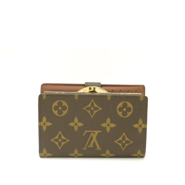 90179 2 Louis Vuitton Portefeuil Viennois Monogram Wallet Brown