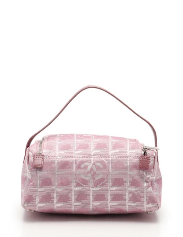 903073007050 3 Chanel Travel Vanity Bag Nylon Canvas Pink