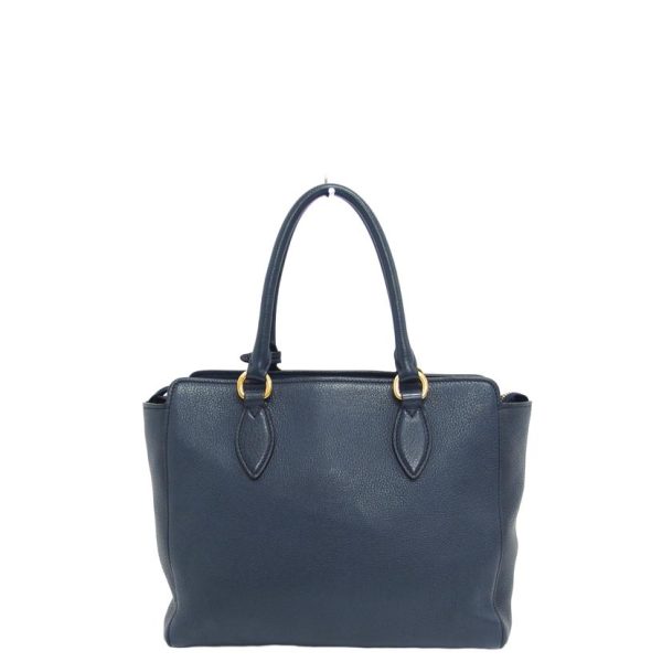 90308 2 Prada Vitello Phenix 2WAY Bag Navy