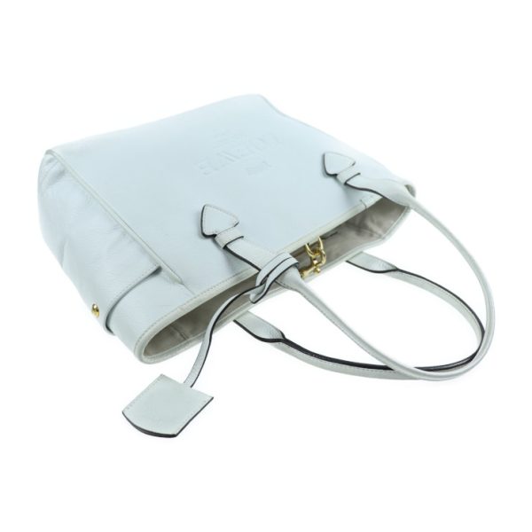 903123002008 6 Loewe Heritage Leather Tote Bag White