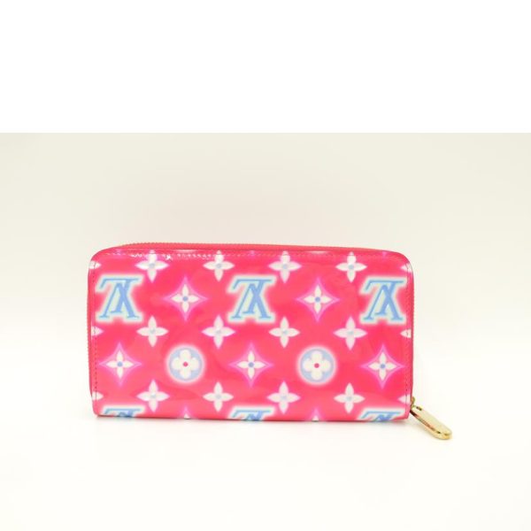 90346 2 Louis Vuitton Zippy Wallet Vernis Wallet Fuchsia Neon