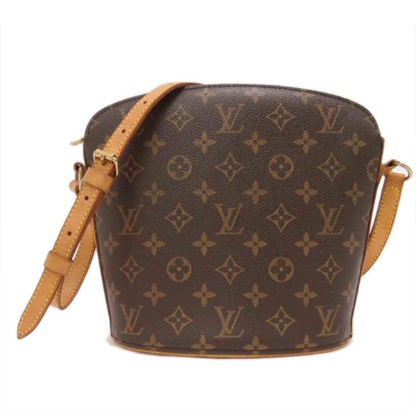 90365 1 Louis Vuitton Drouot Monogram Bag Brown