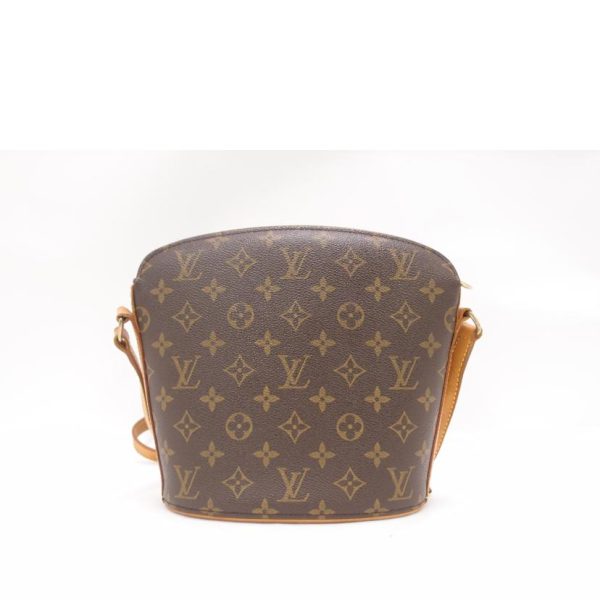 90365 2 Louis Vuitton Drouot Monogram Bag Brown