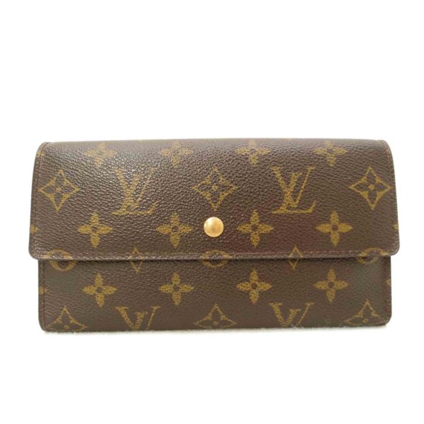 90389 1 Louis Vuitton Porto Tresor Clutch Monogram brown