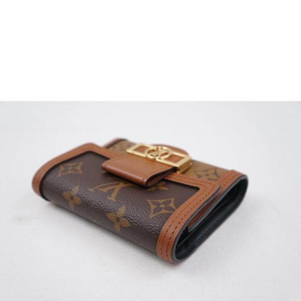 90407 3 Louis Vuitton Portefeuil Dauphine Wallet Monogram Reverse Brown