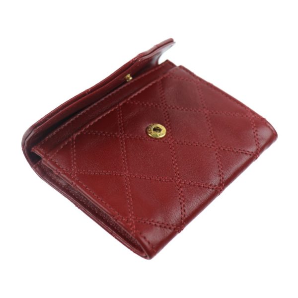 904123007054 5 Chanel Double Stitch Bicolore Coin Case Red Wallet