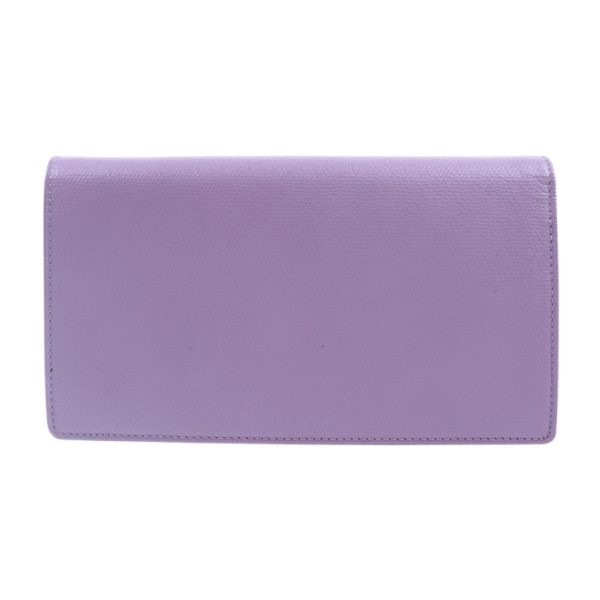 904123007085 3 Chanel Coco Button Bifold Long Wallet Purple