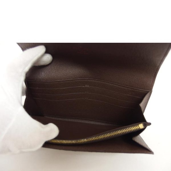 90414 11 Louis Vuitton Portefeuil Sala Damier Ebene Wallet Brown