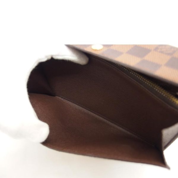 90414 12 Louis Vuitton Portefeuil Sala Damier Ebene Wallet Brown