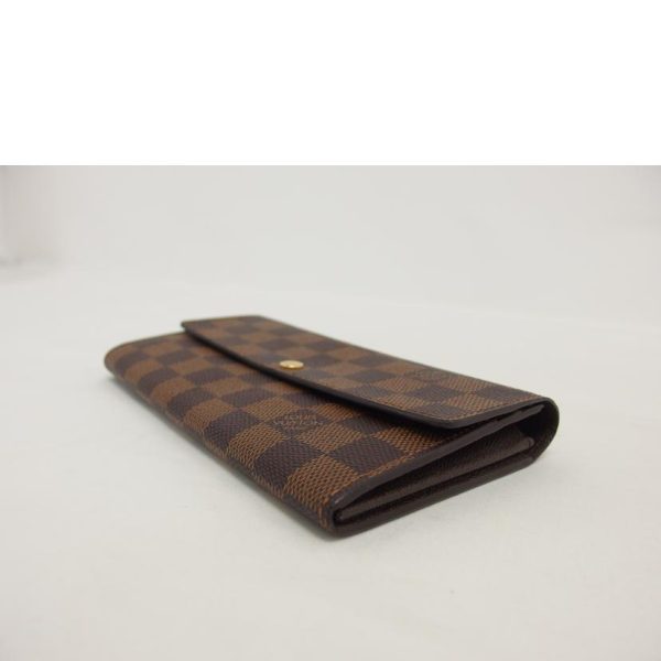 90414 3 Louis Vuitton Portefeuil Sala Damier Ebene Wallet Brown