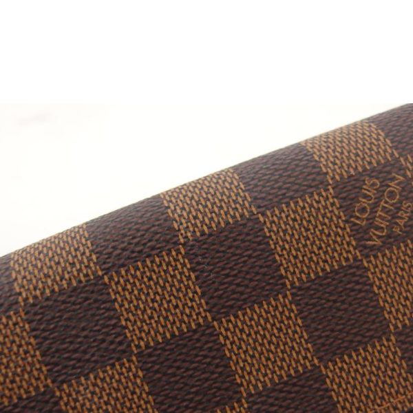 90414 8 Louis Vuitton Portefeuil Sala Damier Ebene Wallet Brown