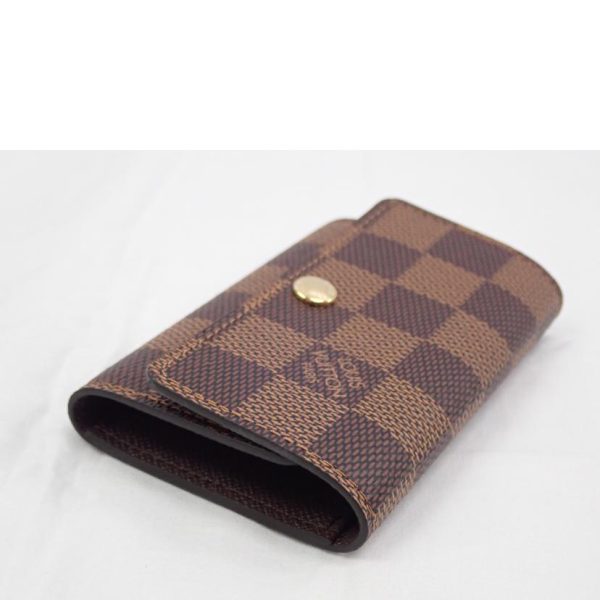 90421 3 Louis Vuitton Multicle 6 Damier Key Holder Brown