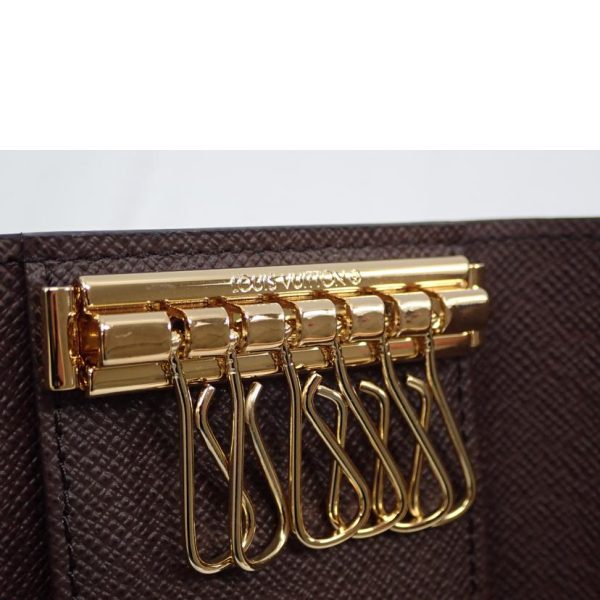 90421 5 Louis Vuitton Multicle 6 Damier Key Holder Brown