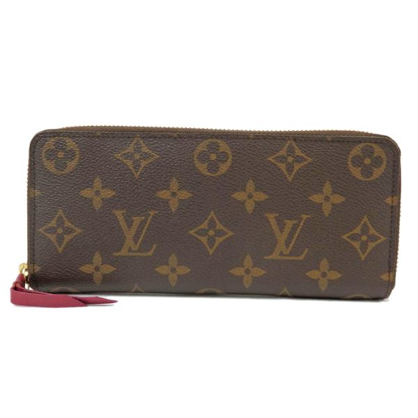 90496 1 Louis Vuitton Clemence Wallet Monogram Fuchsia