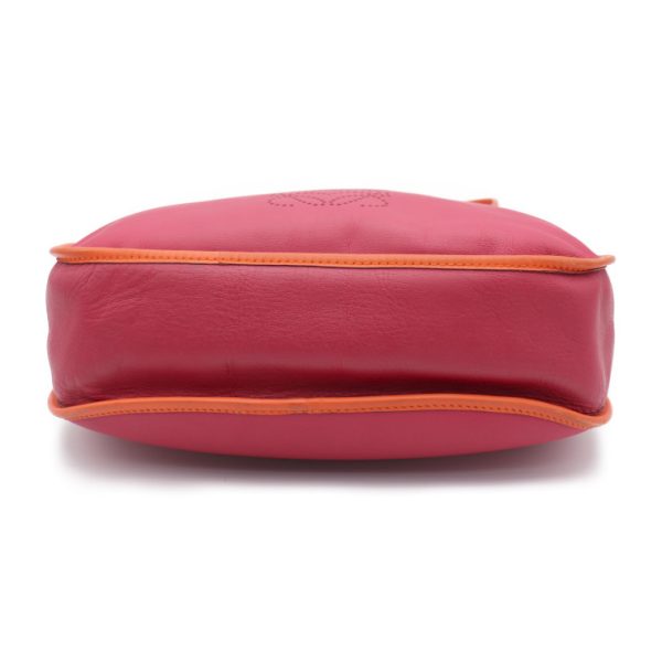 905023002027 4 Loewe Anagram Leather Shoulder Bag Pink Orange