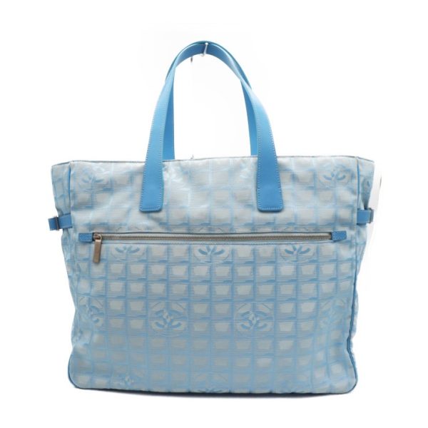 905063007080 3 Chanel Travel Line Tote Bag Nylon Light Blue