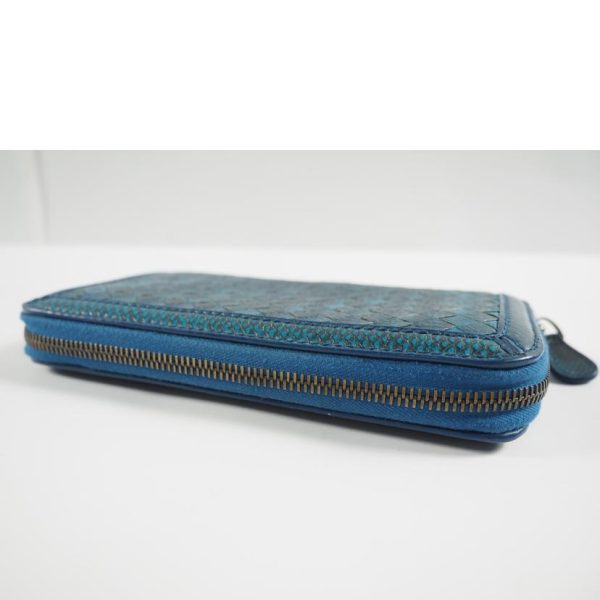 90533 3 Bottega Veneta Intrecciato Round Zipper Long Wallet