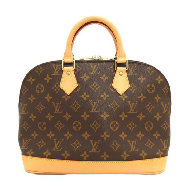 90544 1 Louis Vuitton Alma Monogram Handbag Brown