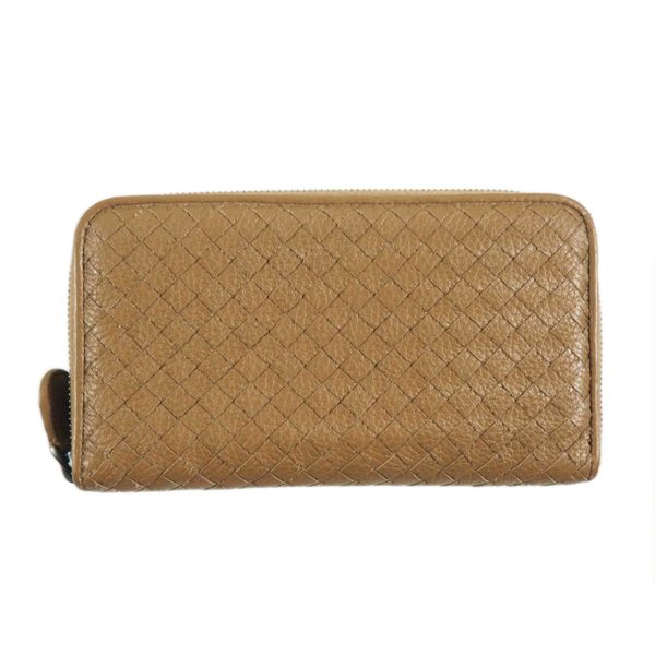 90557 1 Bottega Veneta Intrecciato Round Zipper Long Wallet