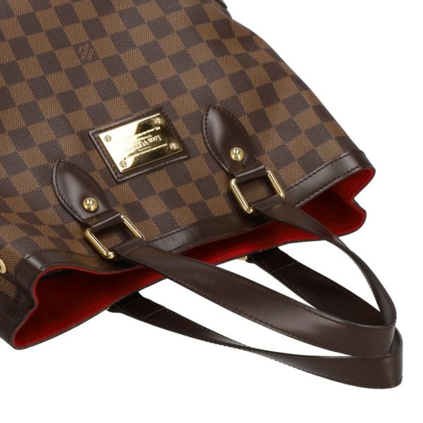 90595 4 Louis Vuitton Hampstead PM Tote Bag Damier Ebene Brown