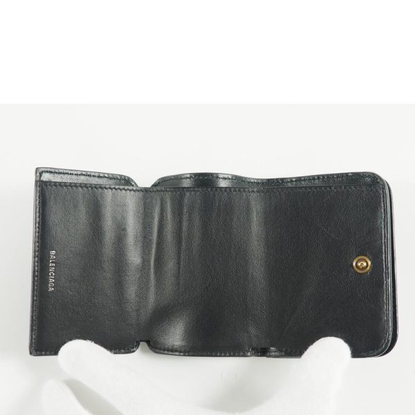 90601 4 Balenciaga Compact Wallet Black