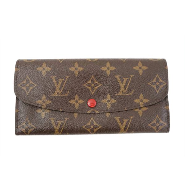 90602 1 Louis Vuitton Portefeuille Emily Monogram Wallet Rouge