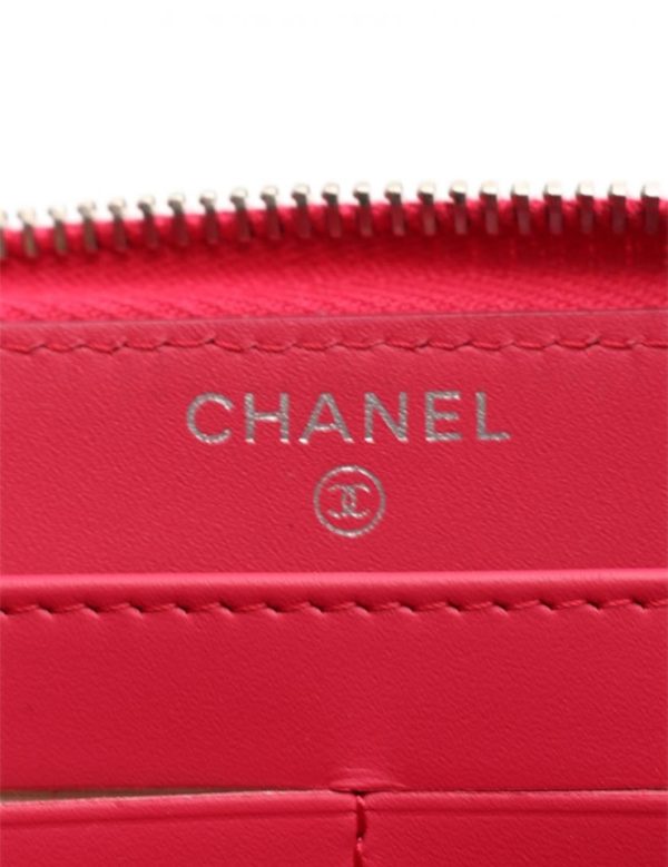 906083002052 5 Chanel Matelasse Double Stitch Long Wallet Pink