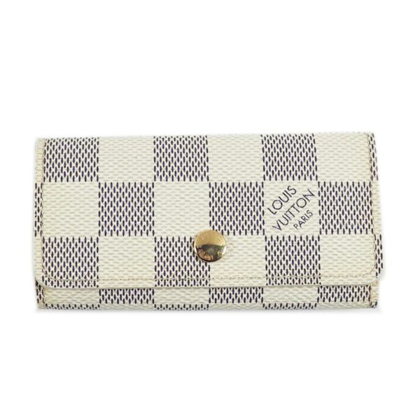 90663 1 Louis Vuitton Multicle 4 Key Holder Damier