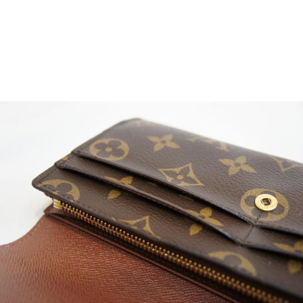 90674 5 Louis Vuitton Portefeuil Sarah Monogram Wallet Brown