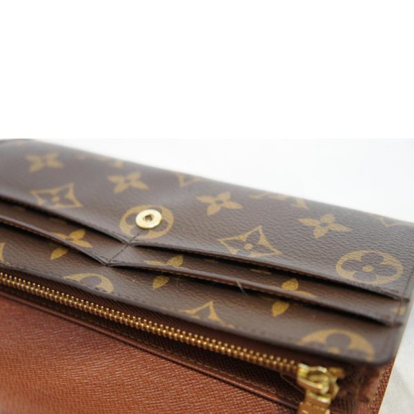 90674 6 Louis Vuitton Portefeuil Sarah Monogram Wallet Brown