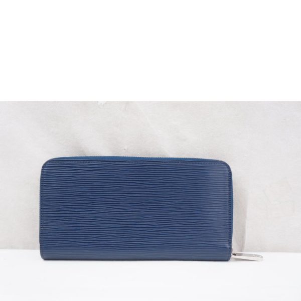 90684 2 Louis Vuitton Zippy Wallet Wallet Andigo Blue