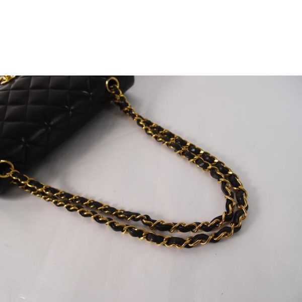 90698 4 Chanel Matelasse Chain Shoulder Black