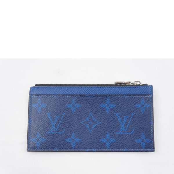 90714 2 Louis Vuitton Coin Card Holder Taiga Lama