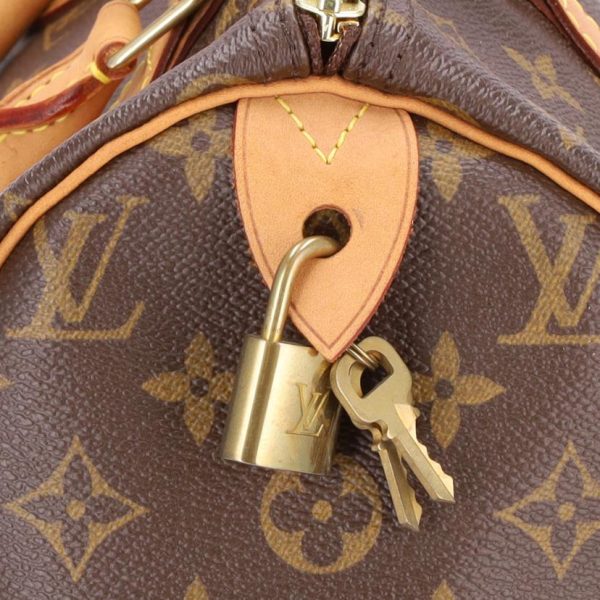 90735 8 Louis Vuitton Speedy 30 Bag Monogram Canvas Brown