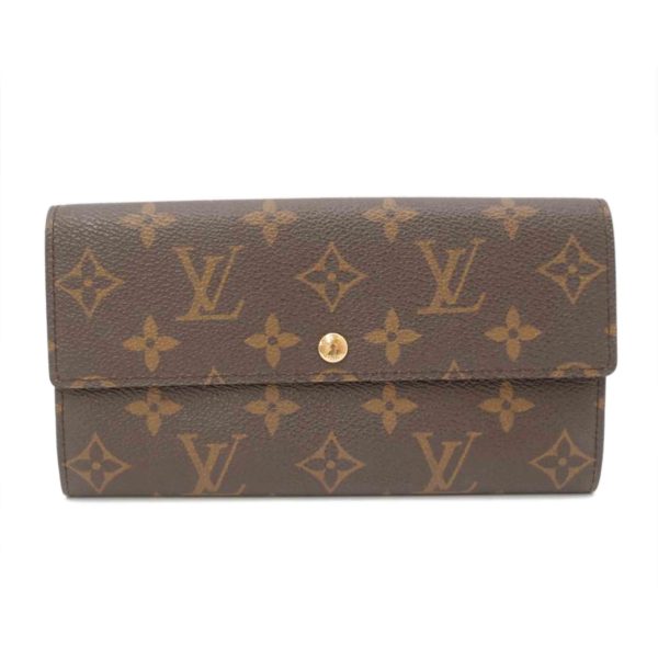 90742 1 Louis Vuitton Portefeuil Sala Monogram Wallet Brown