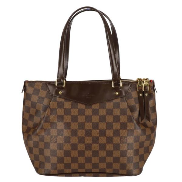 90797 1 Louis Vuitton Westminster PM Damier Ebene Tote Bag Brown