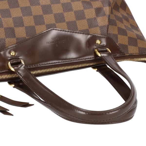 90797 4 Louis Vuitton Westminster PM Damier Ebene Tote Bag Brown