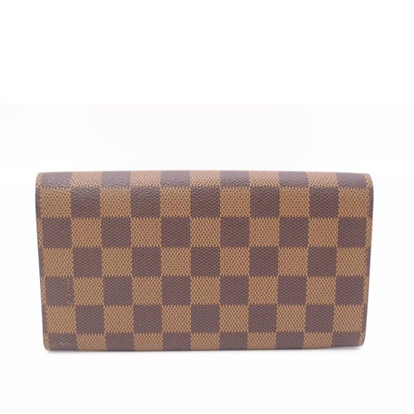 90858 2 Louis Vuitton Portefeuil Sala Damier Ebene Wallet Brown