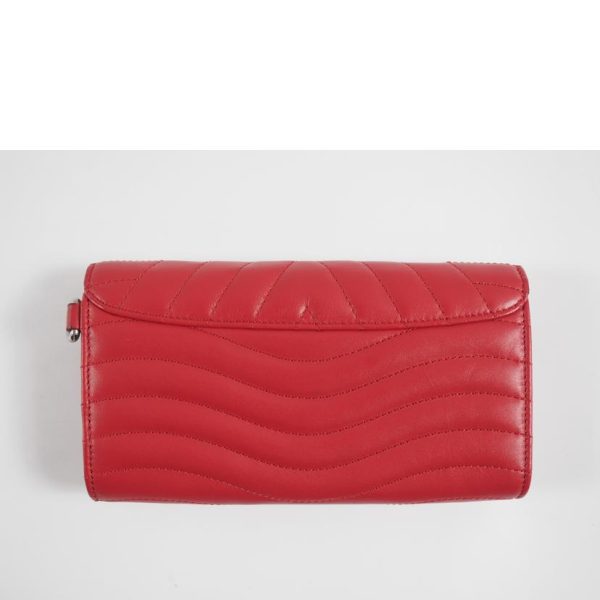 90880 2 Louis Vuitton New Wave Long Wallet Red