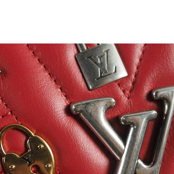 90880 6 Louis Vuitton New Wave Long Wallet Red