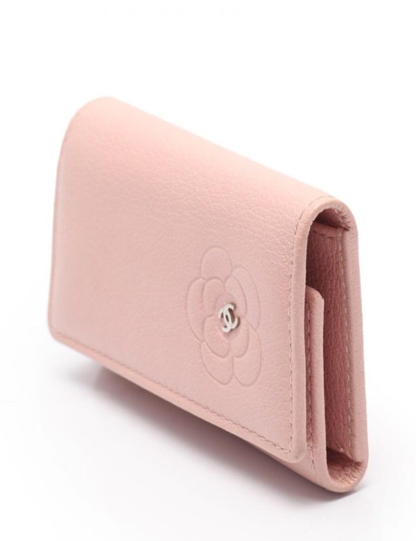 909073002061 2 Chanel Camellia 6 row Key Case Pink Accessory