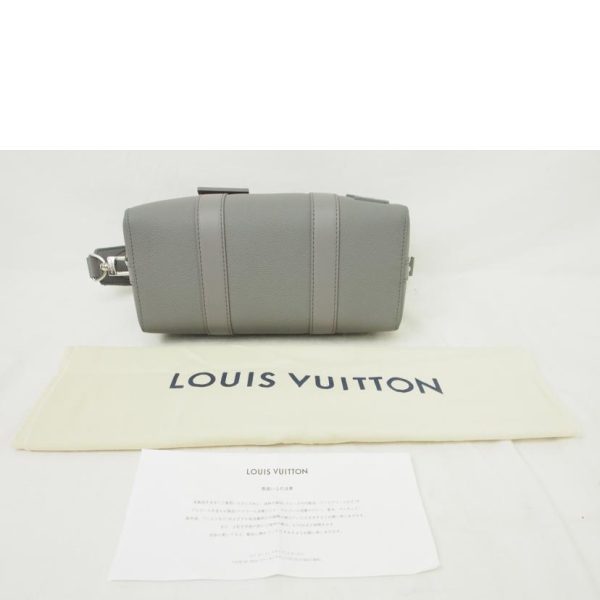 90943 9 Louis Vuitton City Keepall Aerogram Duffel Bag Gray