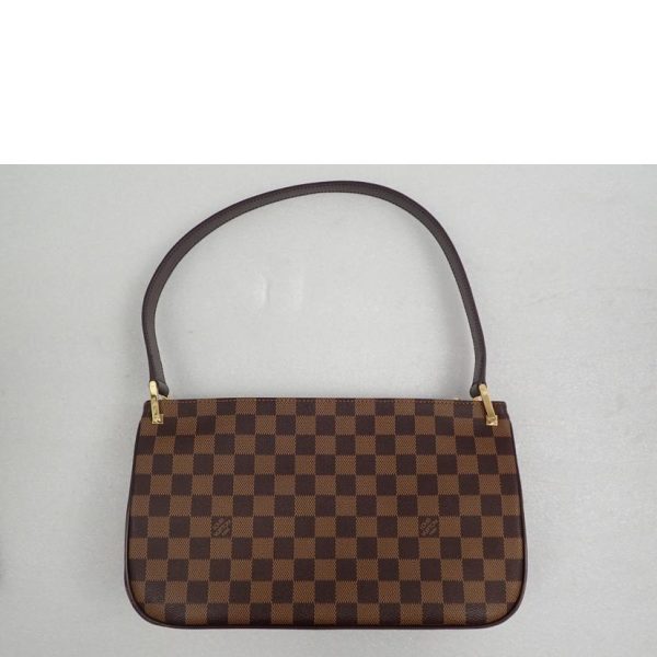 90957 2 Louis Vuitton Aubagne Bag Damier Ebene Brown