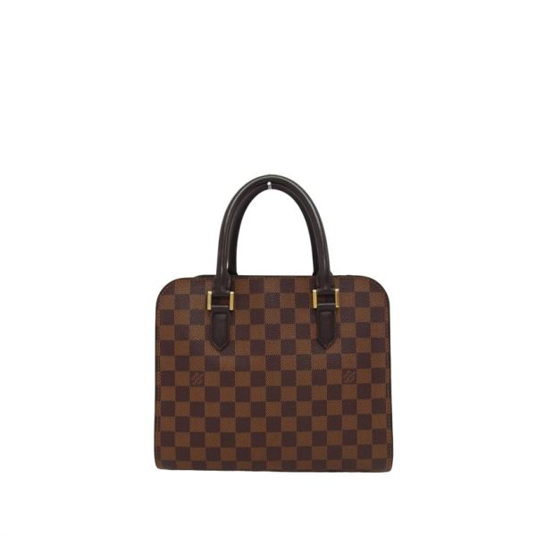 90964 2 Louis Vuitton Triana Bag Damier Ebene Brown