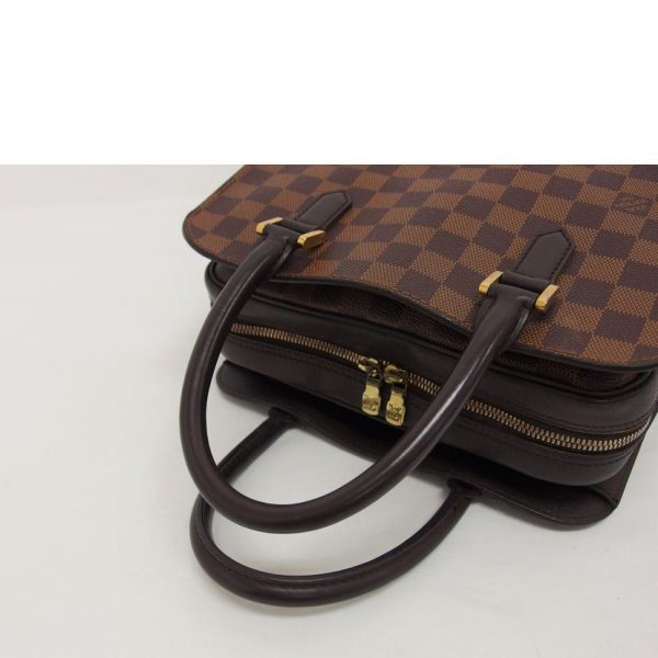 90964 4 Louis Vuitton Triana Bag Damier Ebene Brown